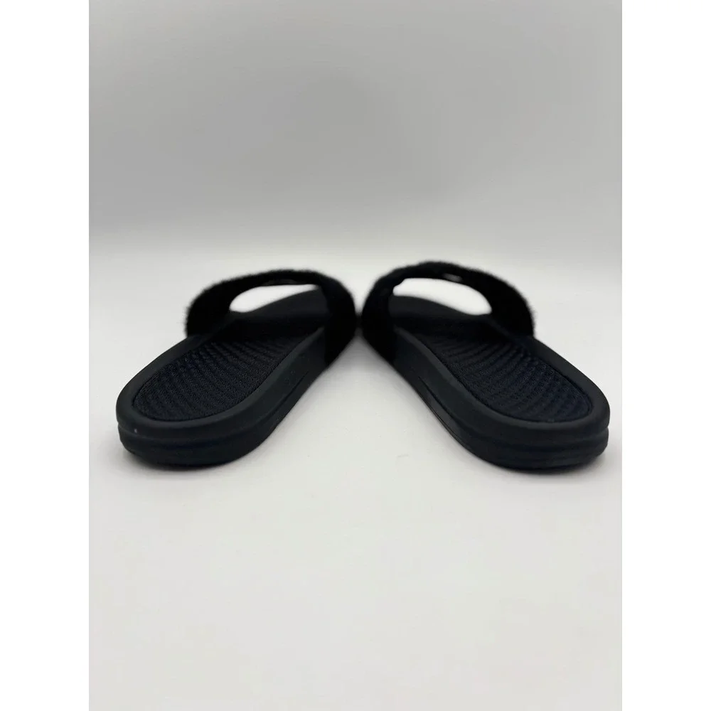 APL Athletic Propulsion Labs TechLoom Slide Black Fuzzy Mens Size 12